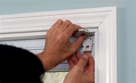 how to install window blinds with metal brackets|installing window blinds inside mount.